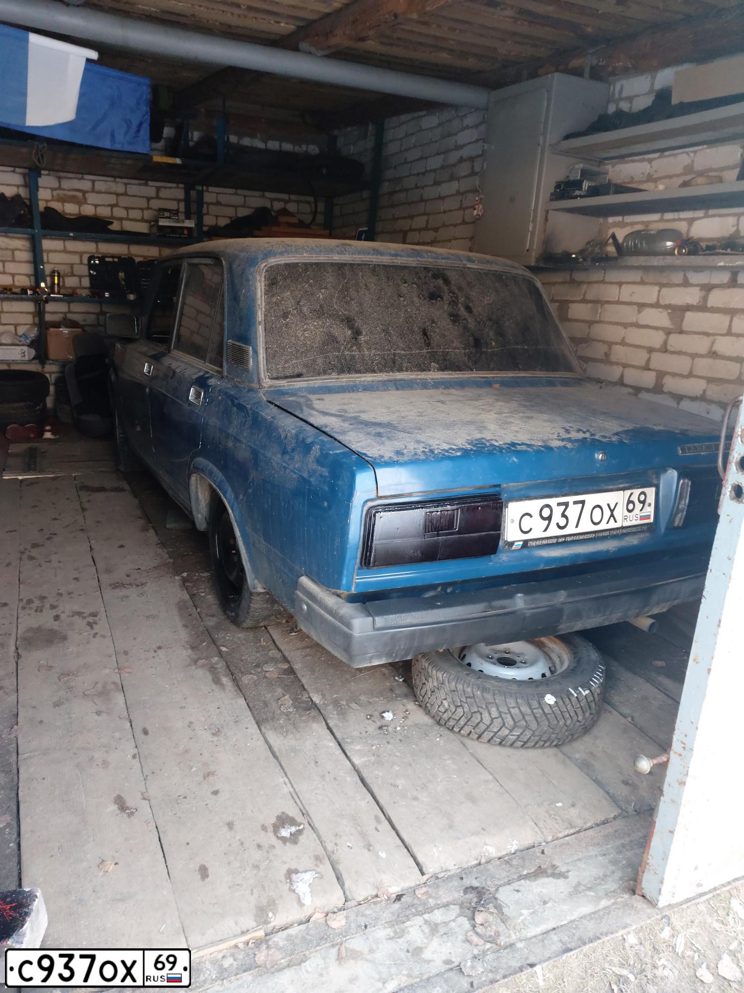 Фото автомобиля LADA 2107, 2001 — госномер С937ОХ69. Цвет: СИНЕ-ЗЕЛЕНЫЙ