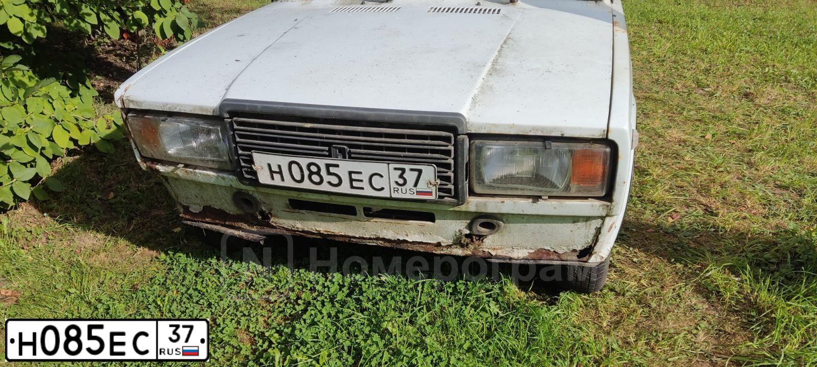Фото автомобиля LADA 2107, 1998 — госномер В485УА37. Цвет: ЯРКО-БЕЛЫЙ