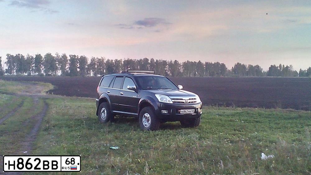 Фото автомобиля GREAT WALL HOVER, 2008 — госномер Н862ВВ68. Цвет: ЧЕРНЫЙ