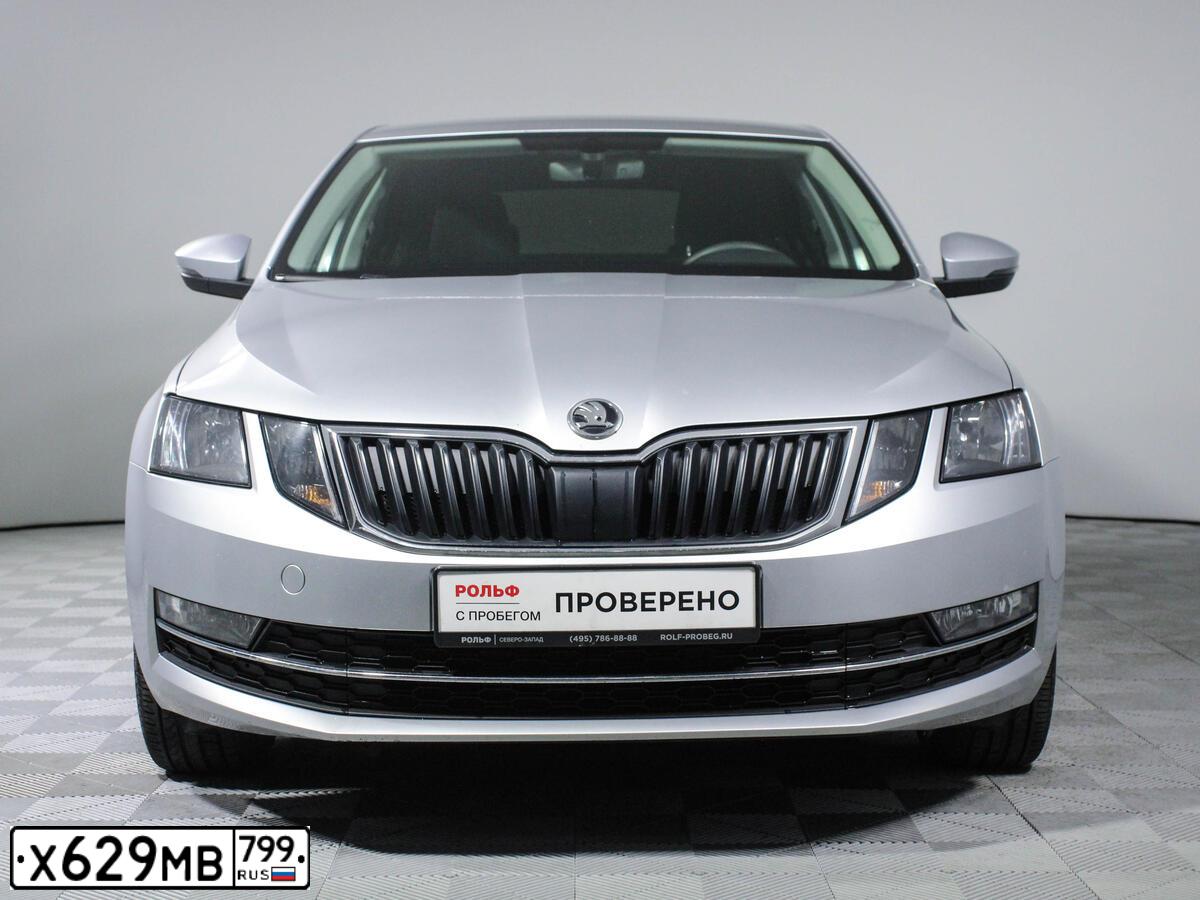 Фото автомобиля SKODA OCTAVIA, 2018 — госномер В666ОО977. Цвет: СЕРЕБРИСТЫЙ