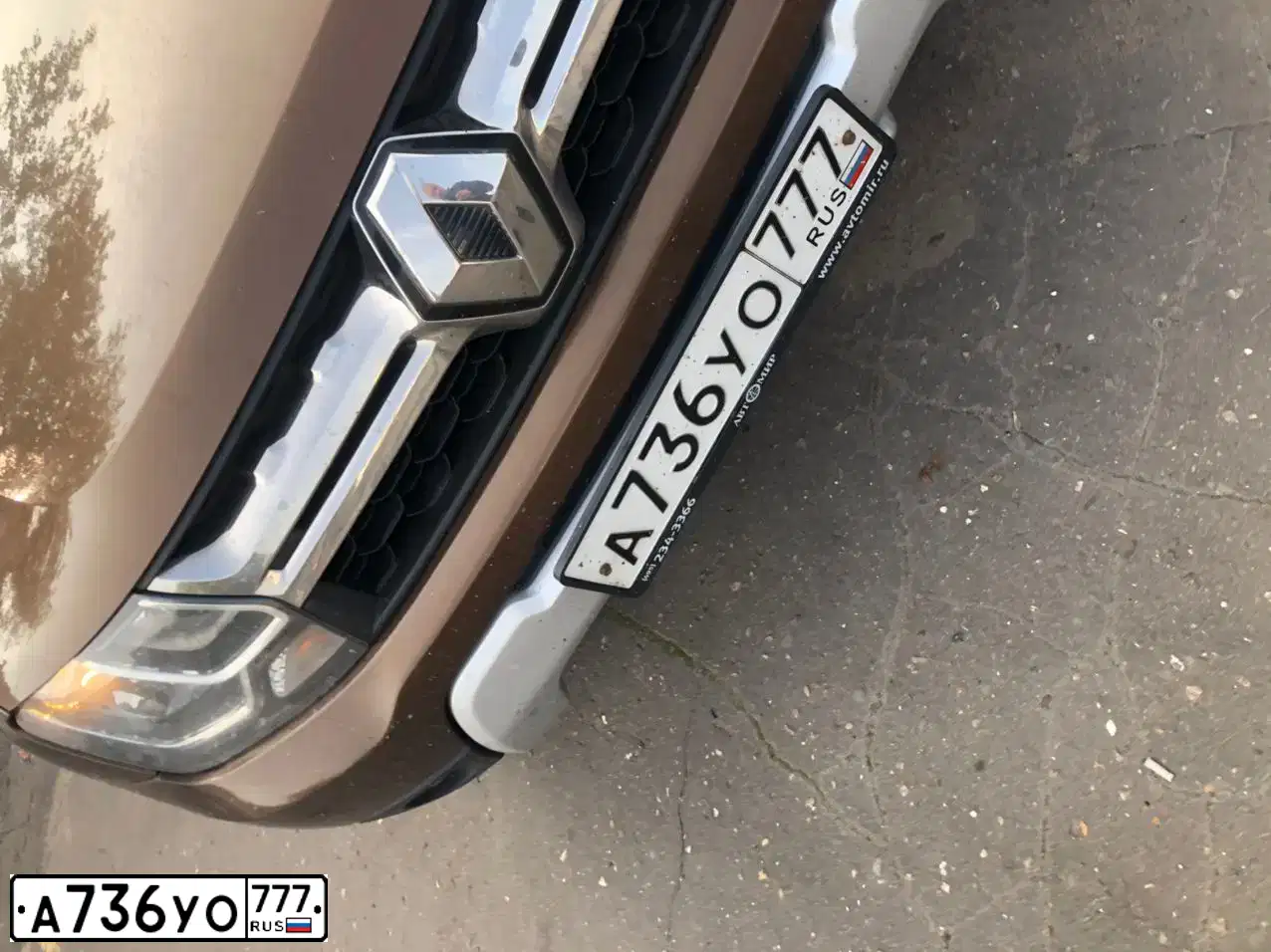 Фото автомобиля RENAULT DUSTER, 2016 — госномер О109ХК40. Цвет: КОРИЧНЕВЫЙ