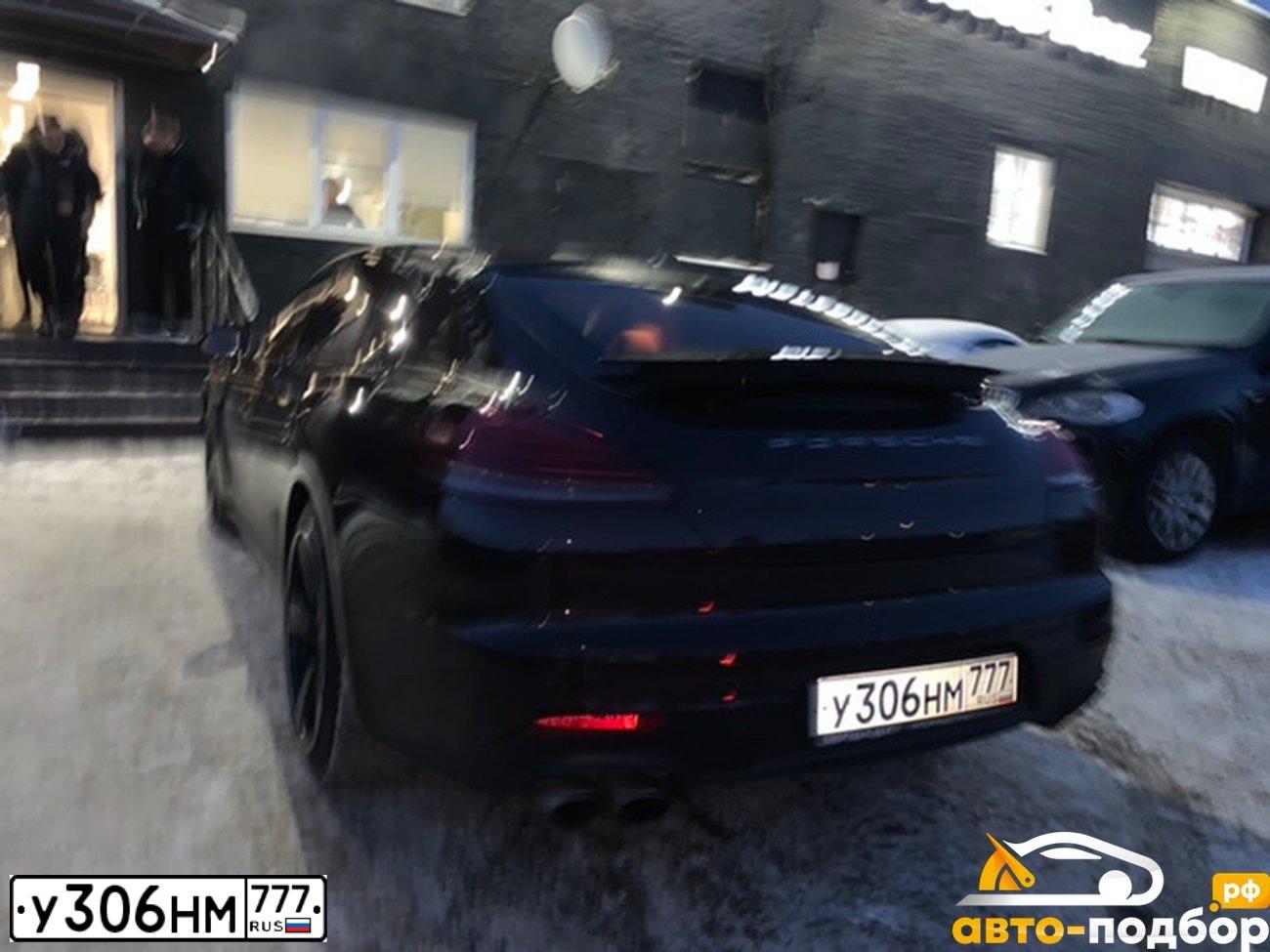Фото автомобиля PORSCHE PANAMERA, 2015 — госномер В660УТ33. Цвет: Коричневый