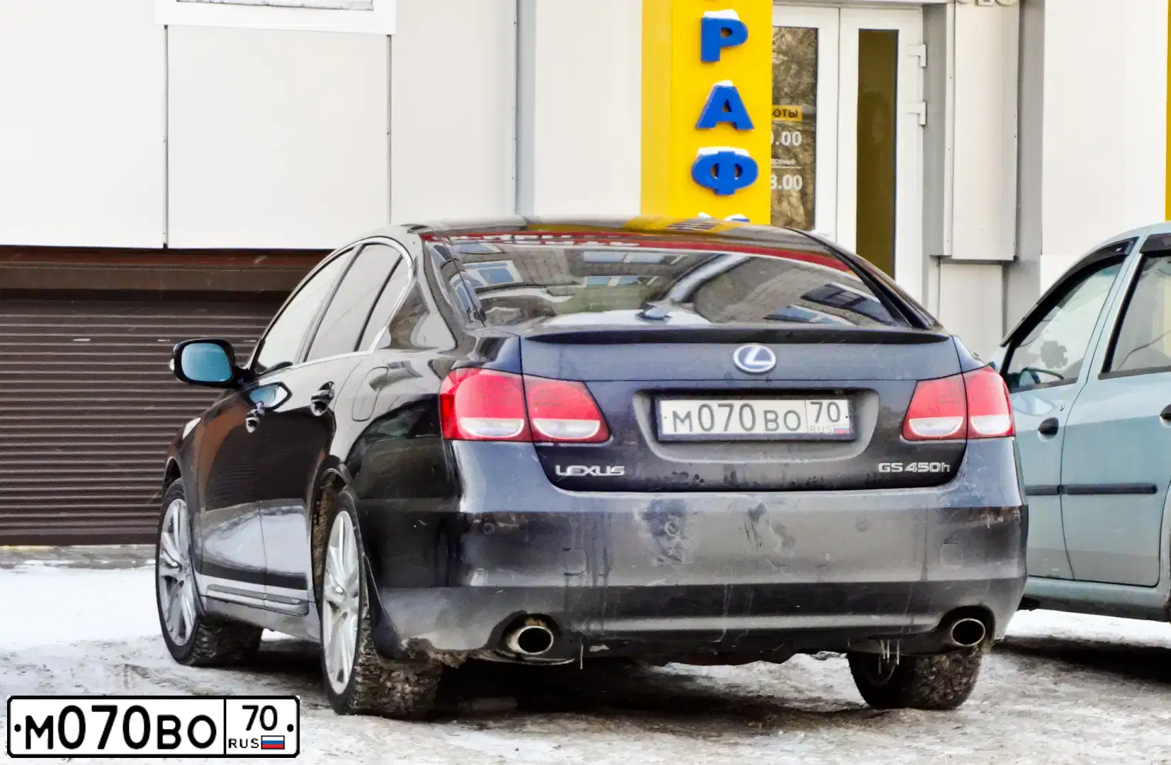 Фото автомобиля LEXUS GS, 2008 — госномер М070ВО70. Цвет: ЧЕРНЫЙ