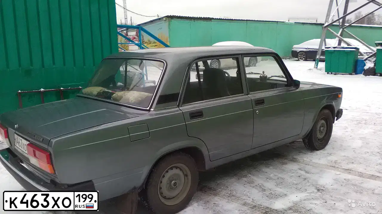 Фото автомобиля LADA 2107, 2010 — госномер А856КМ790. Цвет: СЕРО-ЗЕЛЕНЫЙ