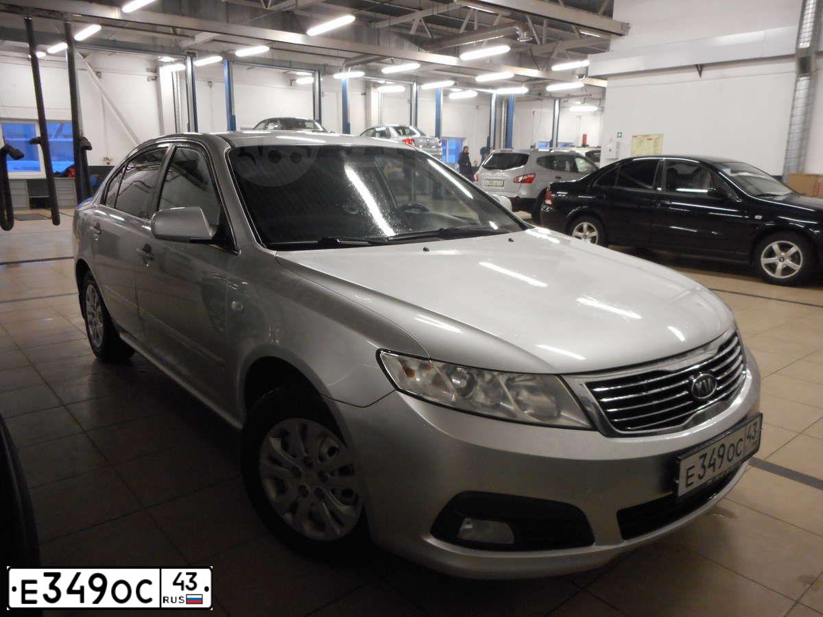 Фото автомобиля KIA MAGENTIS / OPTIMA, 2009 — госномер Е349ОС43. Цвет: СЕРЕБРИСТЫЙ