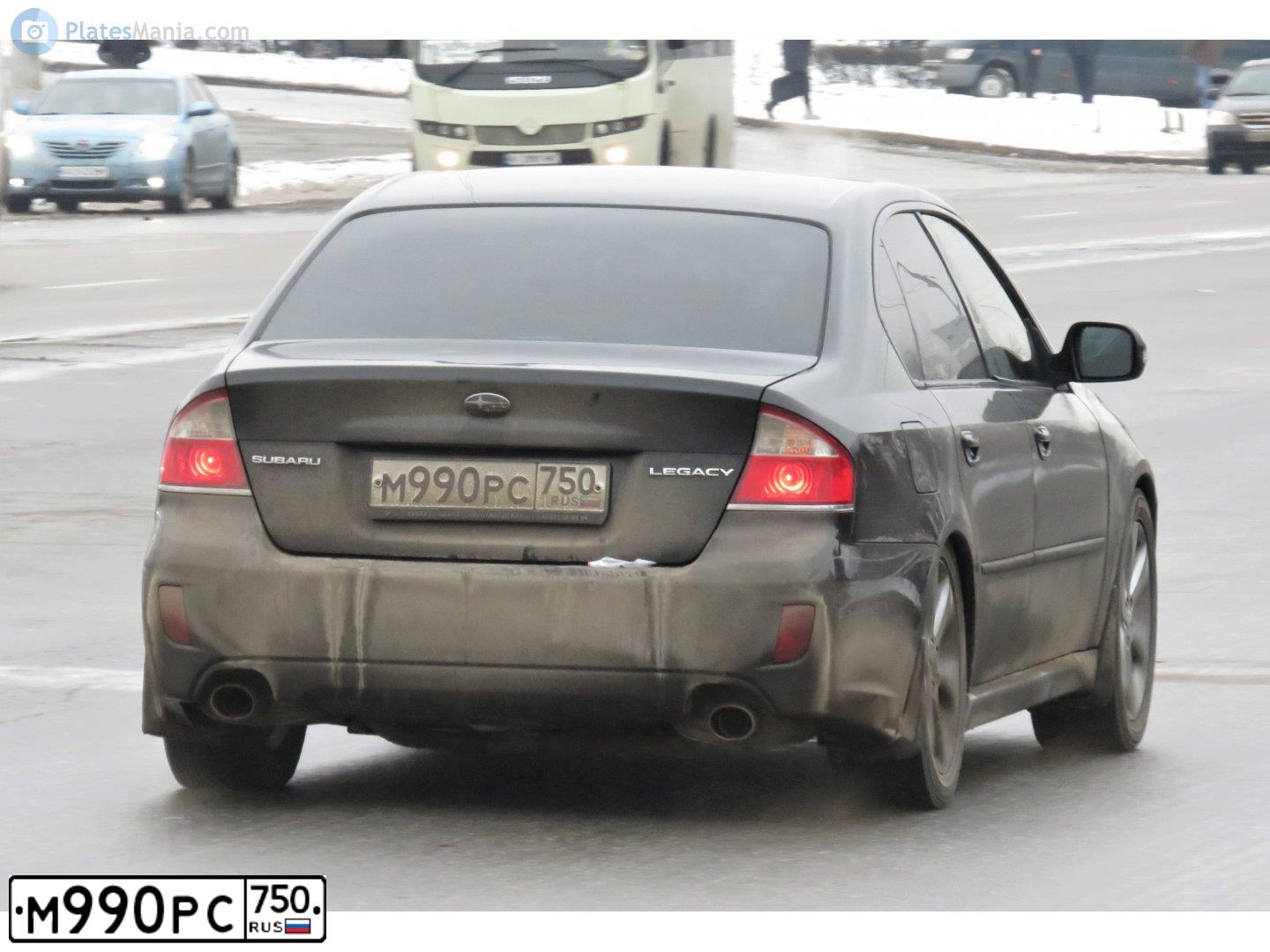 Фото автомобиля SUBARU LEGACY, 2008 — госномер А515ТН199. Цвет: ЧЕРНЫЙ