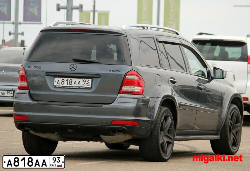 Фото автомобиля MERCEDES GL-KLASSE, 2011 — госномер А291ТЕ193. Цвет: СЕРЫЙ