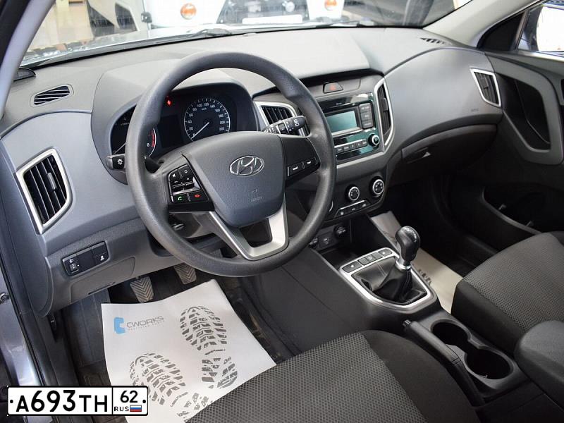 Фото автомобиля HYUNDAI CRETA, 2020 — госномер Т513УВ62. Цвет: СЕРЫЙ