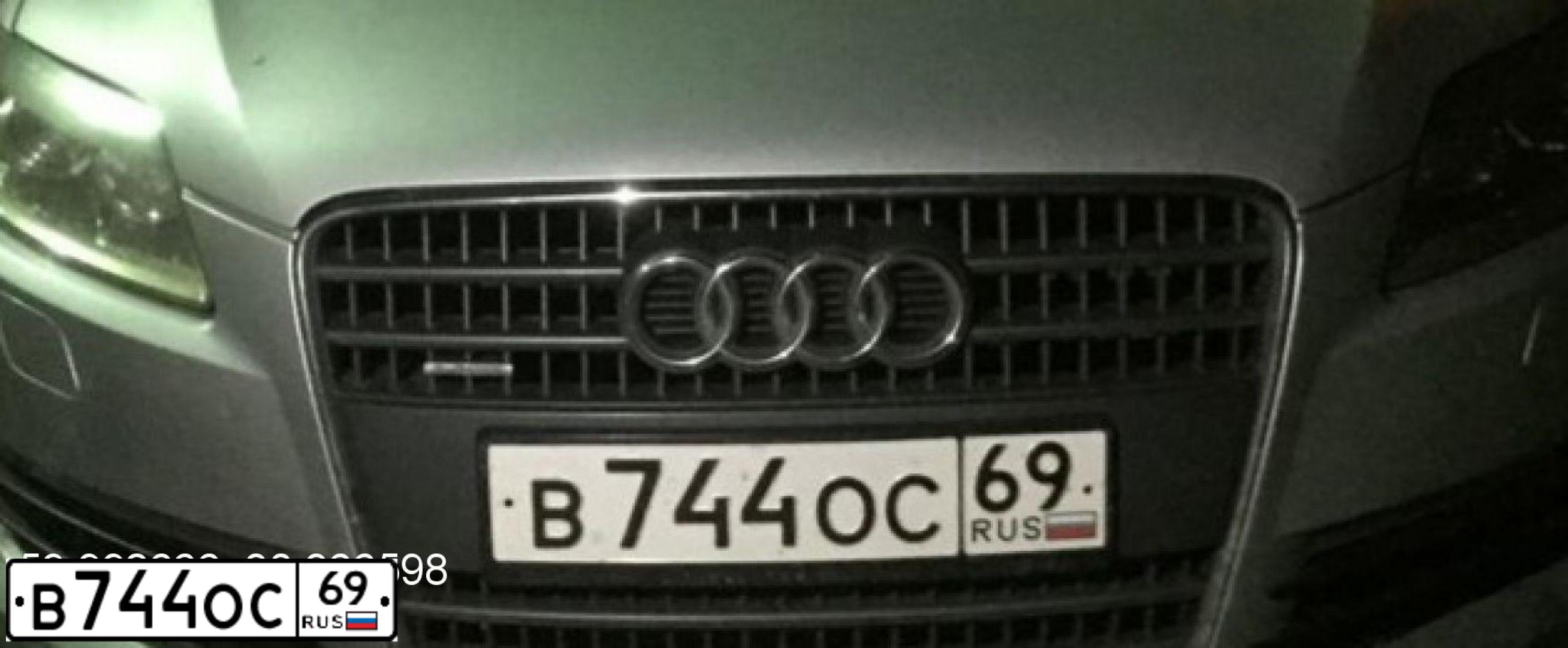 Фото автомобиля AUDI Q7, 2008 — госномер В744ОС69. Цвет: СЕРЕБРИСТЫЙ