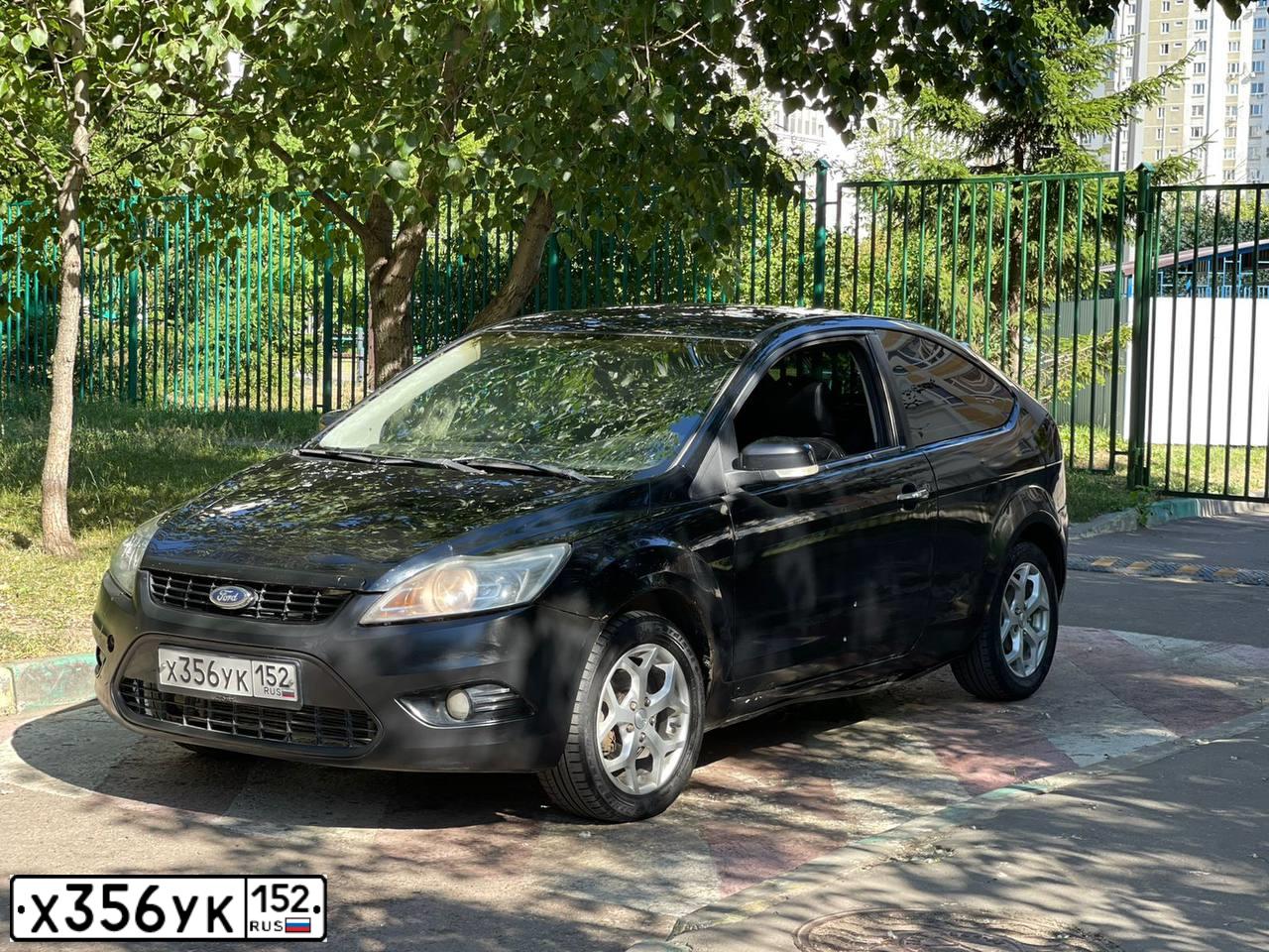 Фото автомобиля FORD FOCUS, 2008 — госномер К039СА763. Цвет: ЧЕРНЫЙ