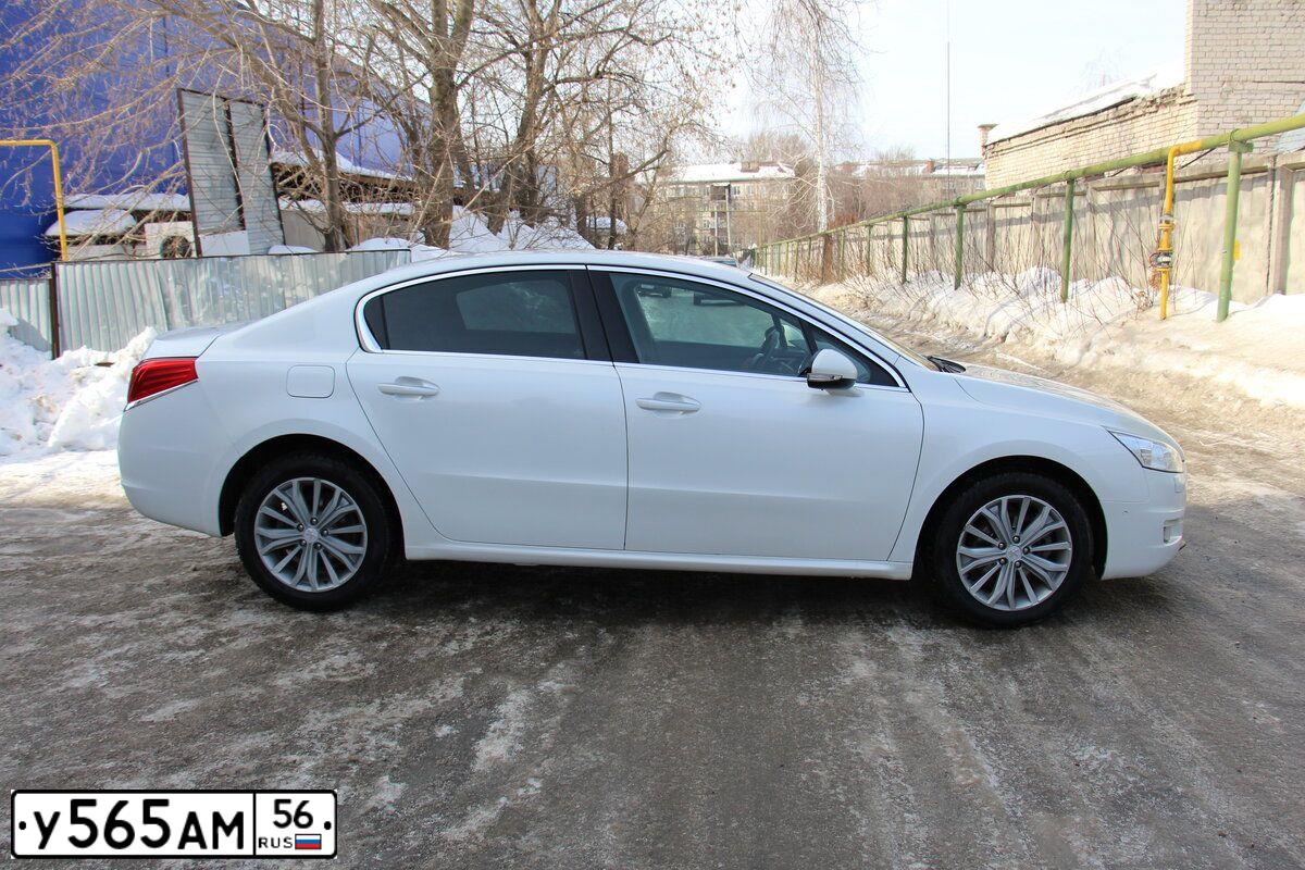 Фото автомобиля PEUGEOT 508, 2012 — госномер Н781ОК159. Цвет: Белый