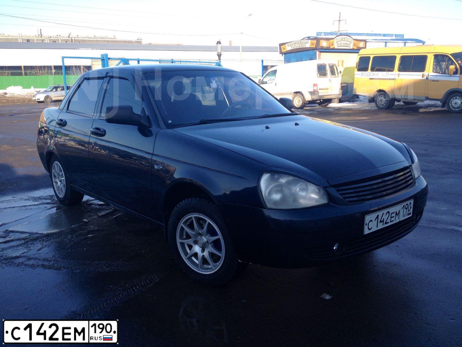 Фото автомобиля LADA 2170 PRIORA, 2007 — госномер С142ЕМ190. Цвет: ЧЕРНЫЙ