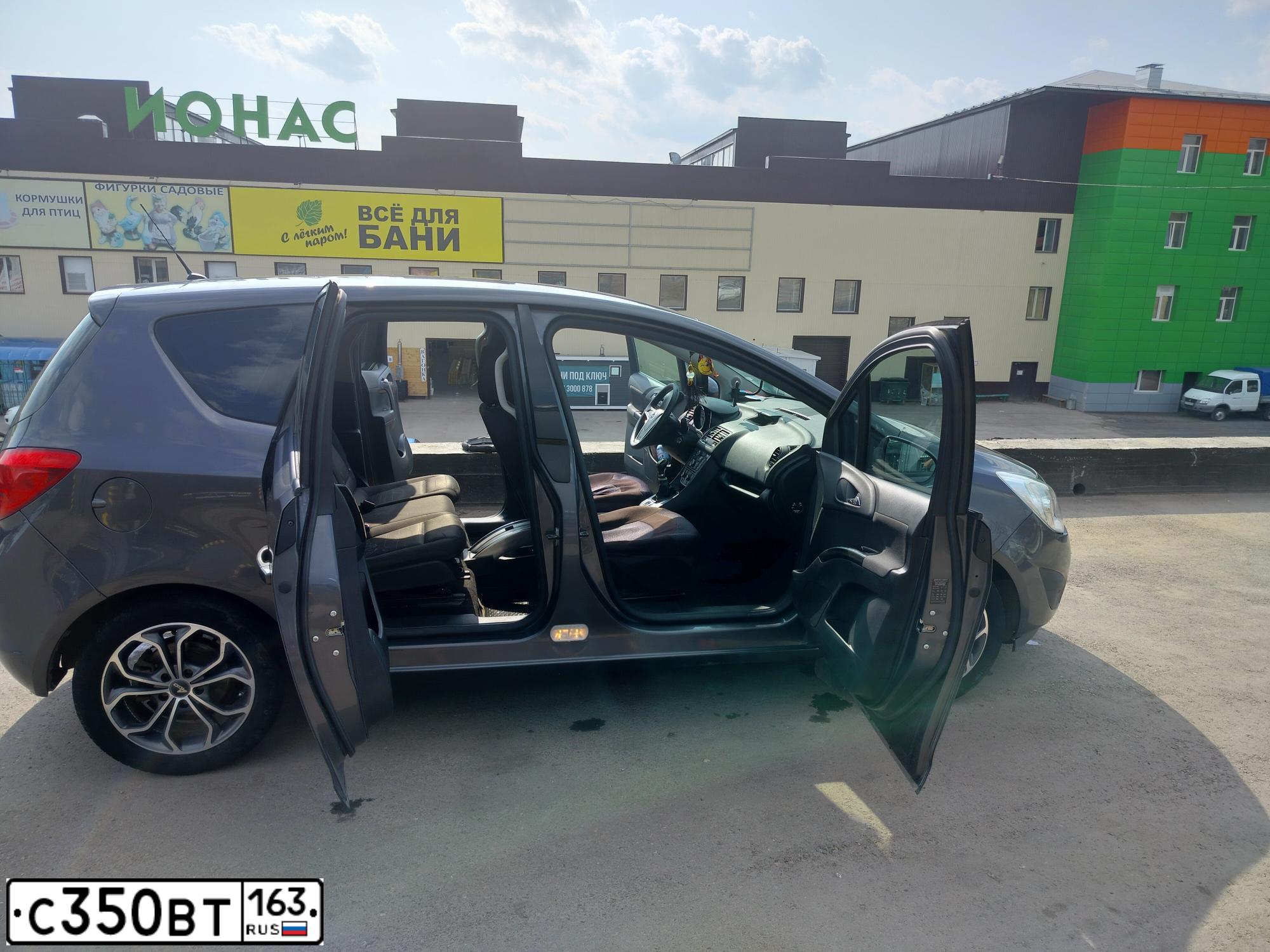 Фото автомобиля OPEL MERIVA, 2012 — госномер В235ТЕ37. Цвет: ТЕМНО СЕРЫЙ