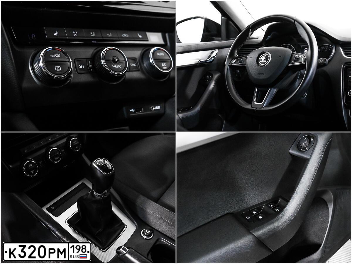 Фото автомобиля SKODA OCTAVIA, 2016 — госномер А115ТУ147. Цвет: ЧЕРНЫЙ