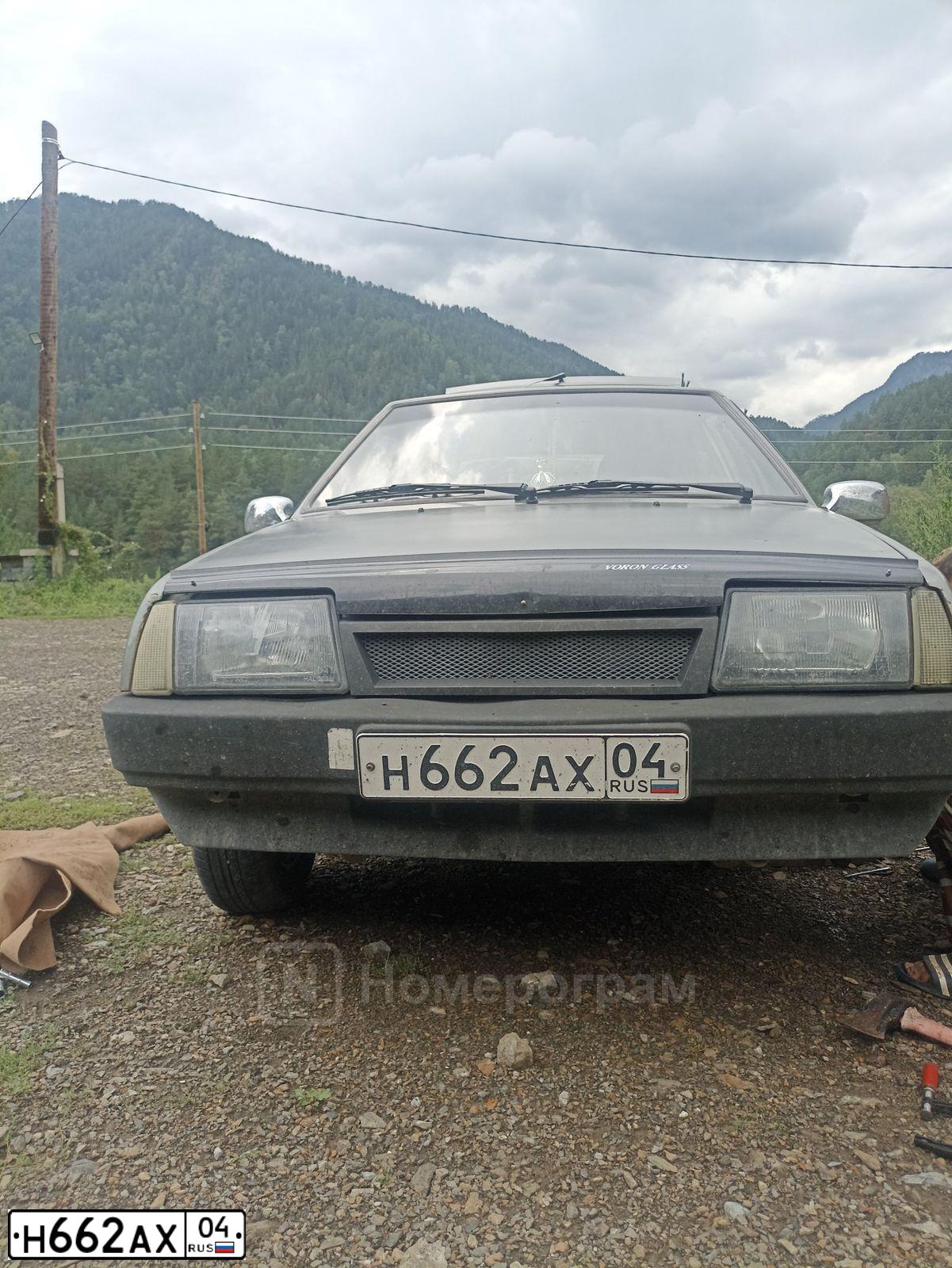 Фото автомобиля LADA 2109 SAMARA, 2002 — госномер Н662АХ04. Цвет: СЕРЫЙ