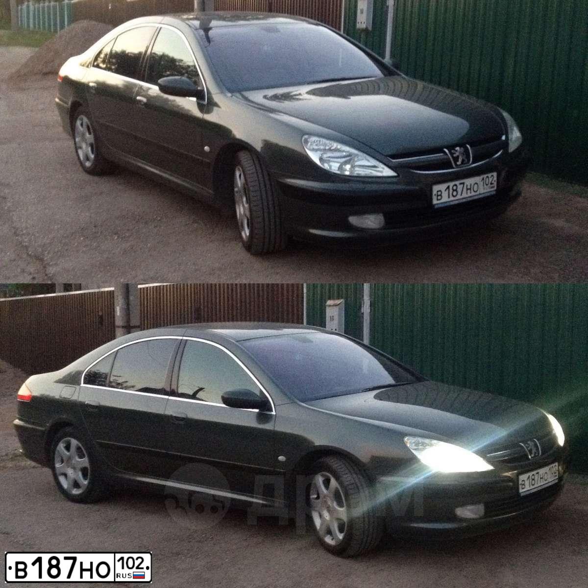 Фото автомобиля PEUGEOT 607, 2004 — госномер В187НО102. Цвет: СЕРО-ЗЕЛЕНЫЙ