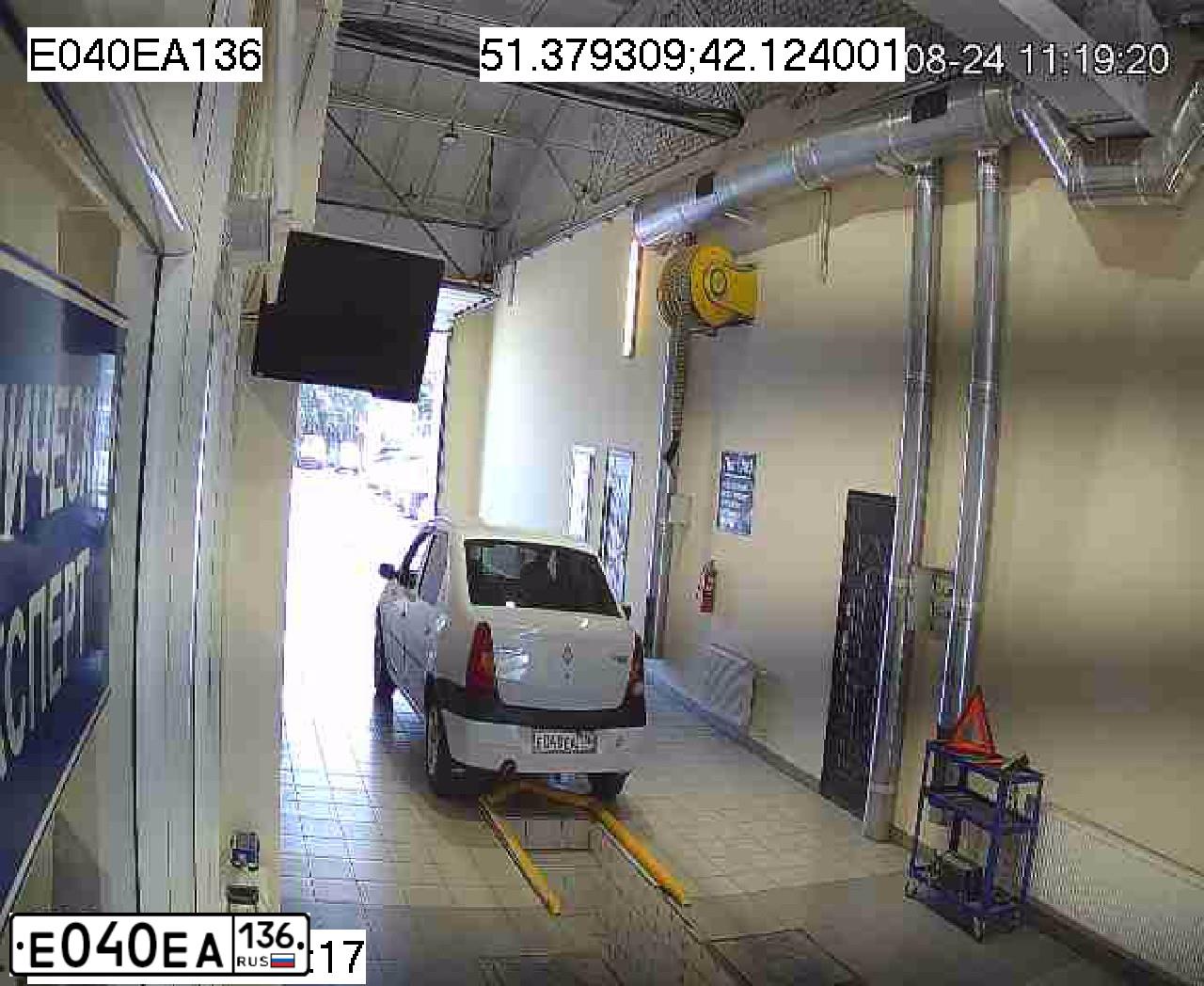 Фото автомобиля RENAULT LOGAN, 2006 — госномер Е040ЕА136. Цвет: Белый