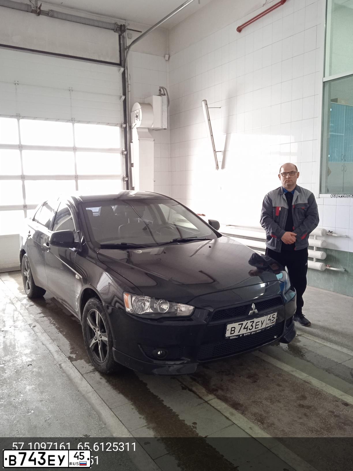 Фото автомобиля MITSUBISHI LANCER, 2010 — госномер А447АТ172. Цвет: ЧЕРНЫЙ