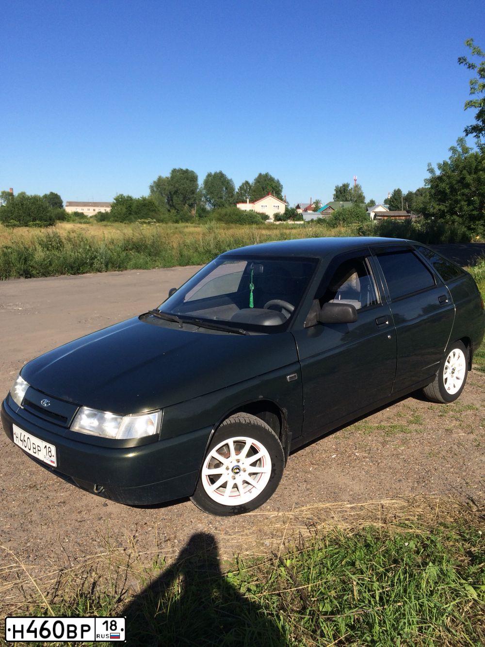 Фото автомобиля LADA 2112 LADA, 2006 — госномер Н460ВР18. Цвет: ЗОЛОТИСТО-ТЕМНО-ЗЕЛЕНЫЙ