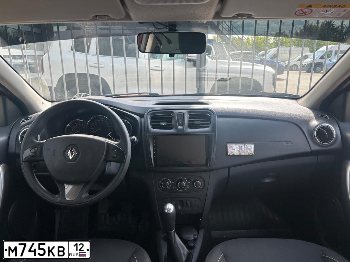 Фото автомобиля RENAULT SANDERO, 2014 — госномер С791УА33. Цвет: КРАСНЫЙ