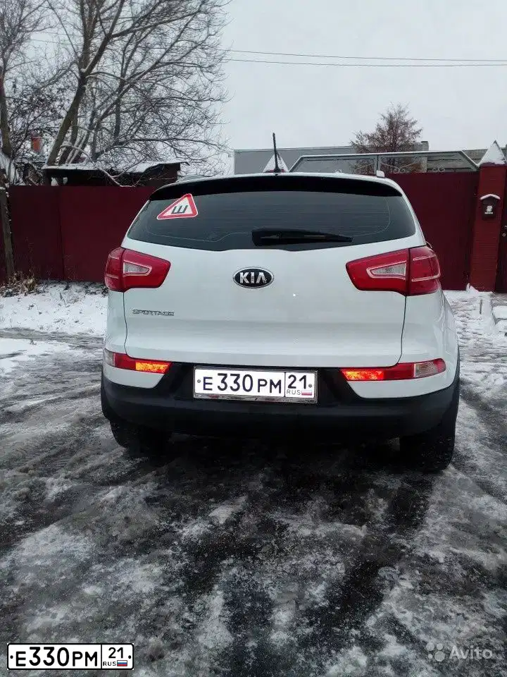 Фото автомобиля KIA SPORTAGE, 2013 — госномер М783МК73. Цвет: Белый