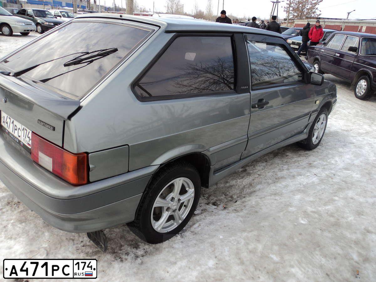 Фото автомобиля LADA 2113 SAMARA, 2006 — госномер А471РС174. Цвет: ЗЕЛЕНЫЙ