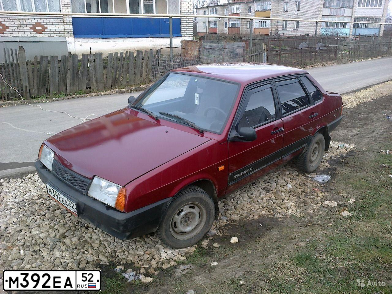 Фото автомобиля LADA 2109 SAMARA, 2001 — госномер М392ЕА52. Цвет: КРАСНЫЙ