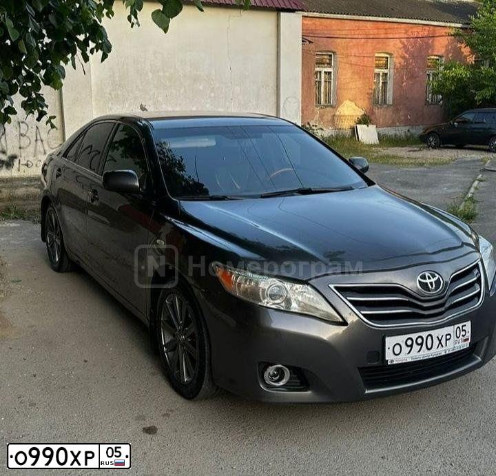 Фото автомобиля TOYOTA CAMRY, 2007 — госномер М550ТР95. Цвет: Серый