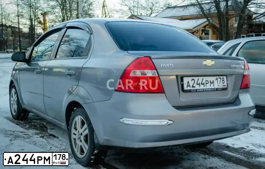 Фото автомобиля CHEVROLET AVEO, 2008 — госномер О156ОК68. Цвет: СЕРЫЙ
