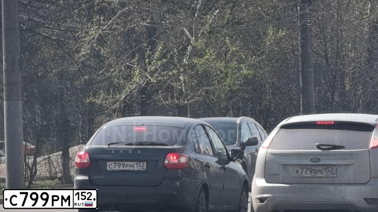 Фото автомобиля LADA 2191 GRANTA, 2020 — госномер С799РМ152. Цвет: СЕРЫЙ