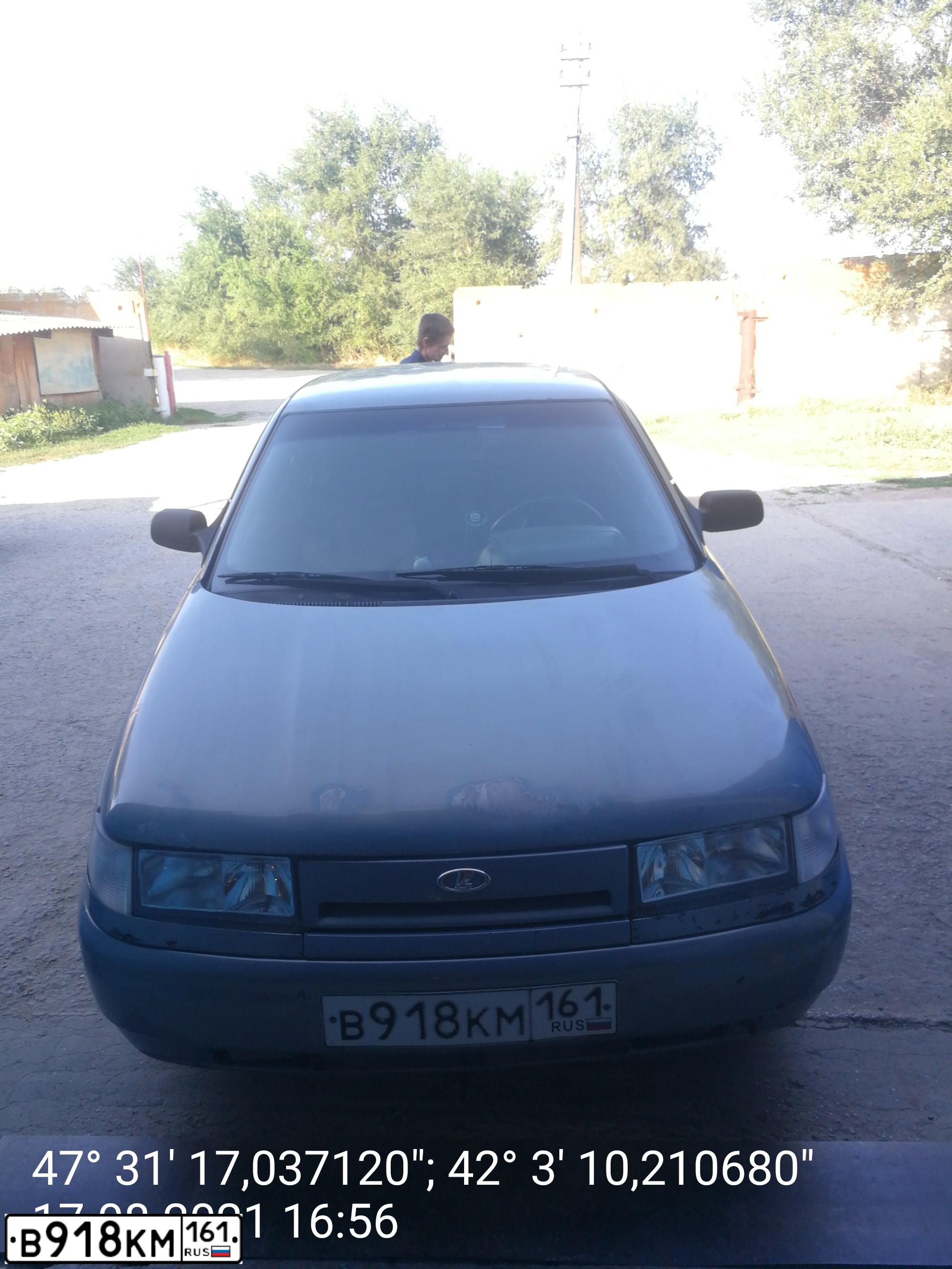 Фото автомобиля LADA 2110, 2002 — госномер В918КМ161. Цвет: ЗОЛОТИСТО-СЕРЫЙ