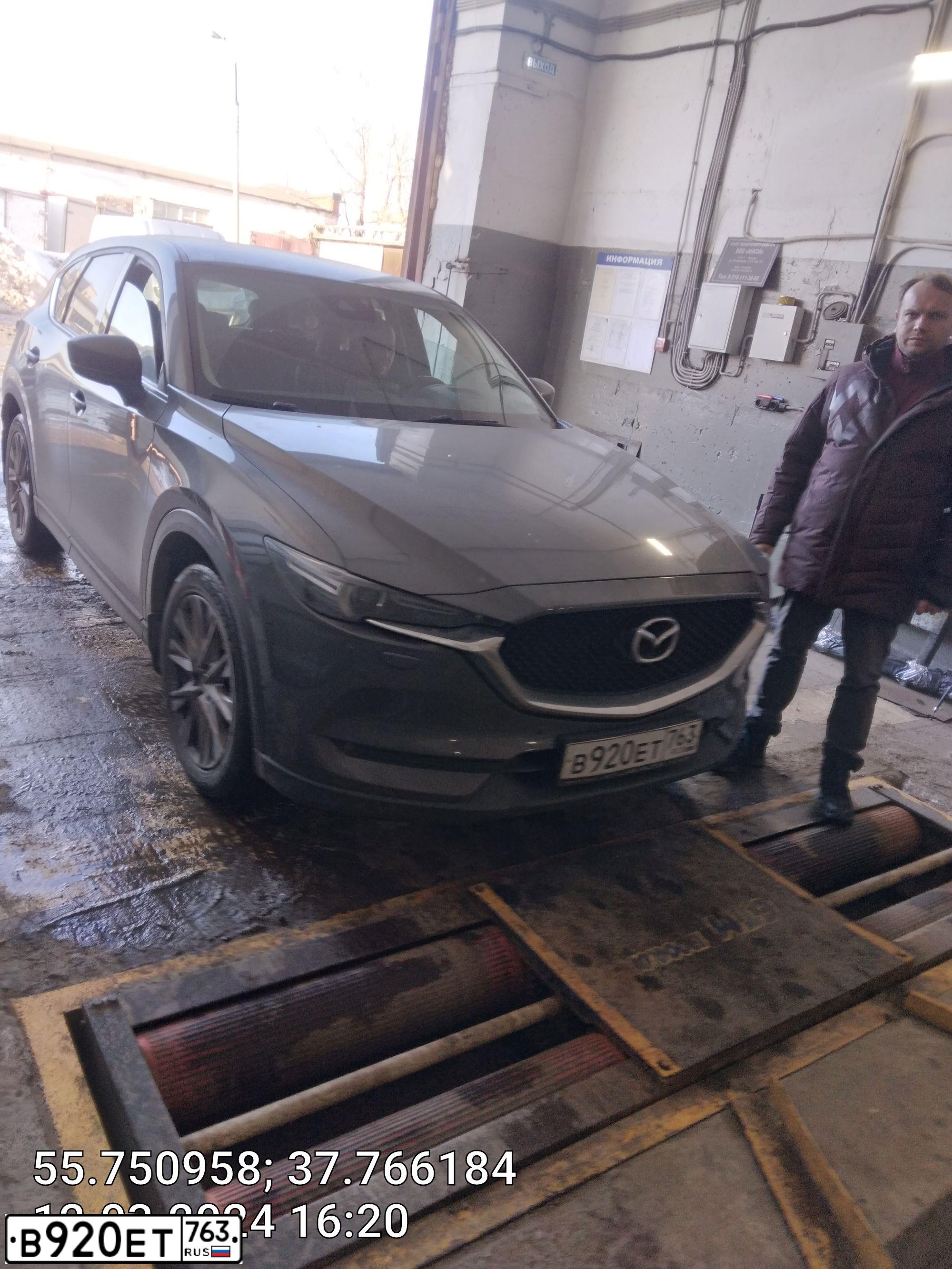 Фото автомобиля MAZDA CX-5, 2019 — госномер В920ЕТ763. Цвет: ТЕМНО-СЕРЫЙ