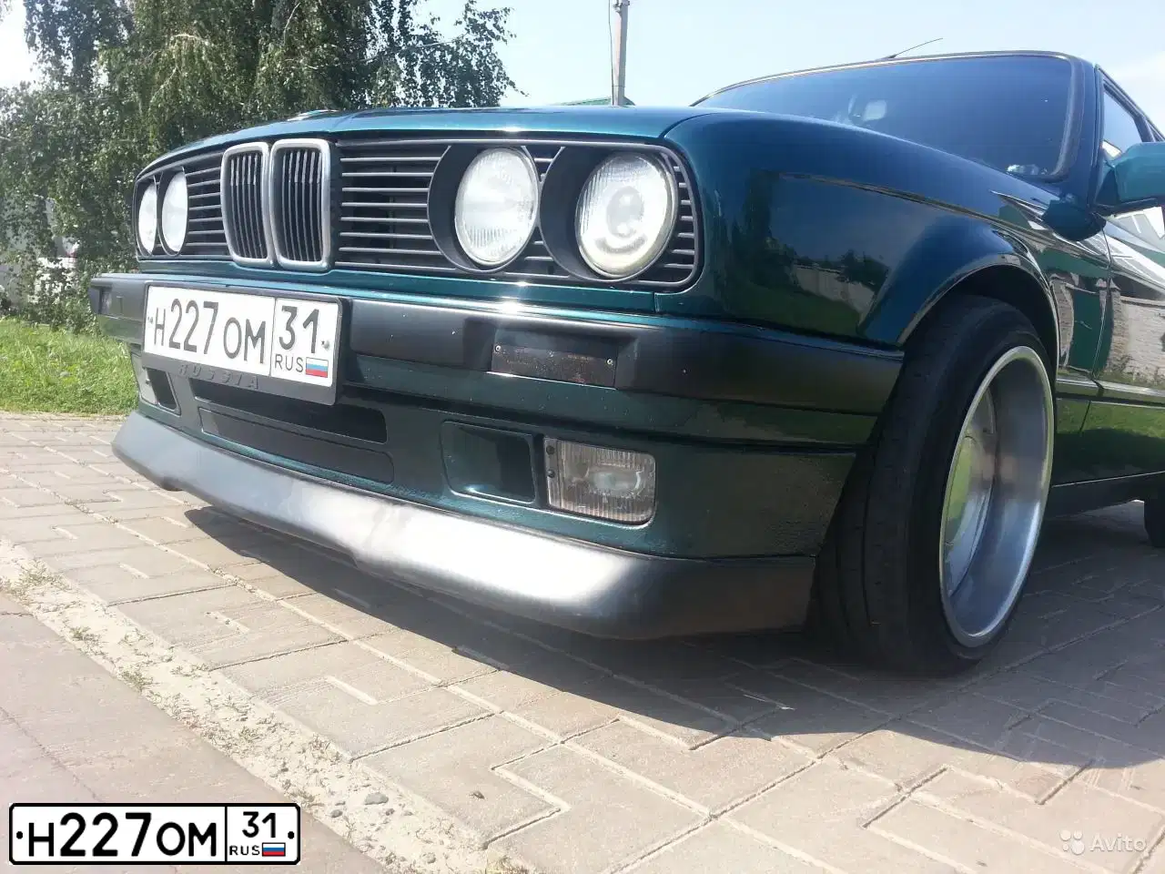 Фото автомобиля BMW SERIE 3, 1991 — госномер Н227ОМ31. Цвет: ЗЕЛЕНЫЙ