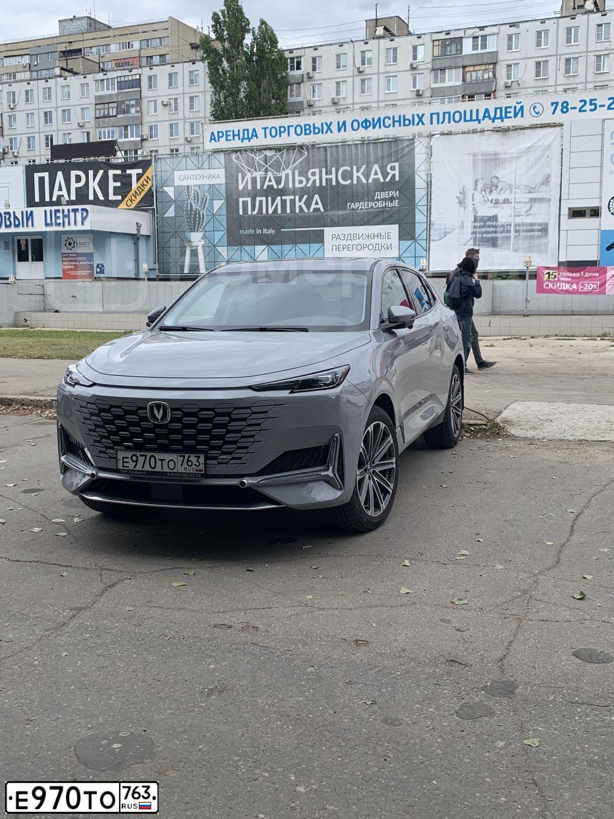 Фото автомобиля CHANGAN UNI-K, 2021 — госномер Х710ОН763. Цвет: СЕРЫЙ