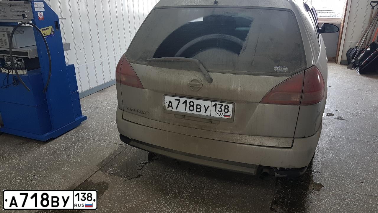Фото автомобиля NISSAN WINGROAD, 2003 — госномер Р817КУ138