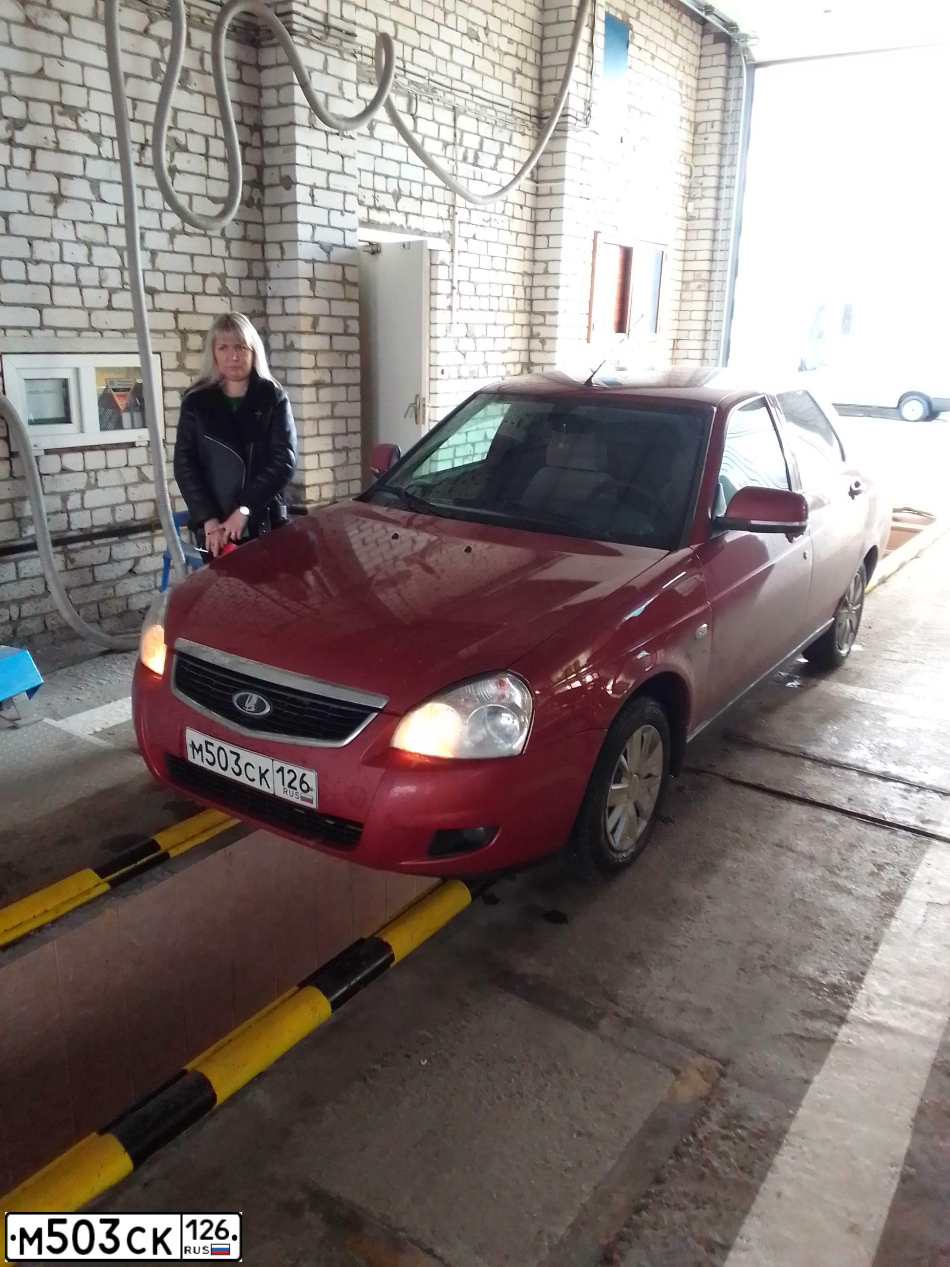 Фото автомобиля LADA 2170 PRIORA, 2007 — госномер М503СК126. Цвет: ЗОЛОТИСТО-КРАСНЫЙ