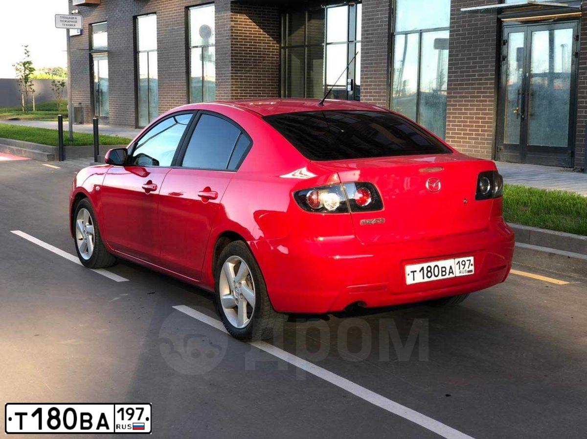 Фото автомобиля MAZDA 3, 2008 — госномер Т180ВА197. Цвет: Красный