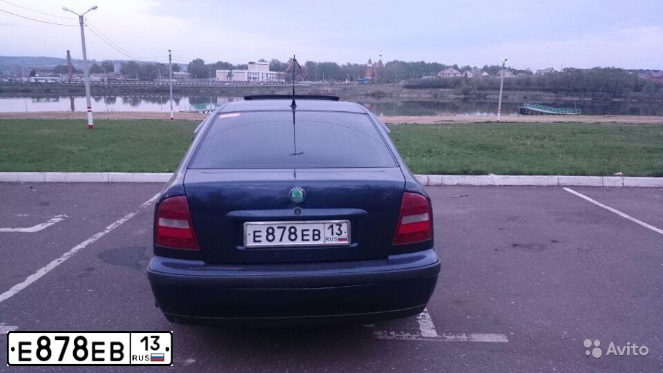 Фото автомобиля SKODA OCTAVIA, 1997 — госномер К399КН164. Цвет: Темно-синий