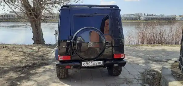 Фото автомобиля MERCEDES G-KLASSE, 2002 — госномер Е188РУ797. Цвет: ЧЕРНЫЙ