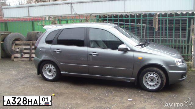 Фото автомобиля LADA 1119 KALINA, 2007 — госномер А328НА01. Цвет: ТЕМНО-СЕРЫЙ