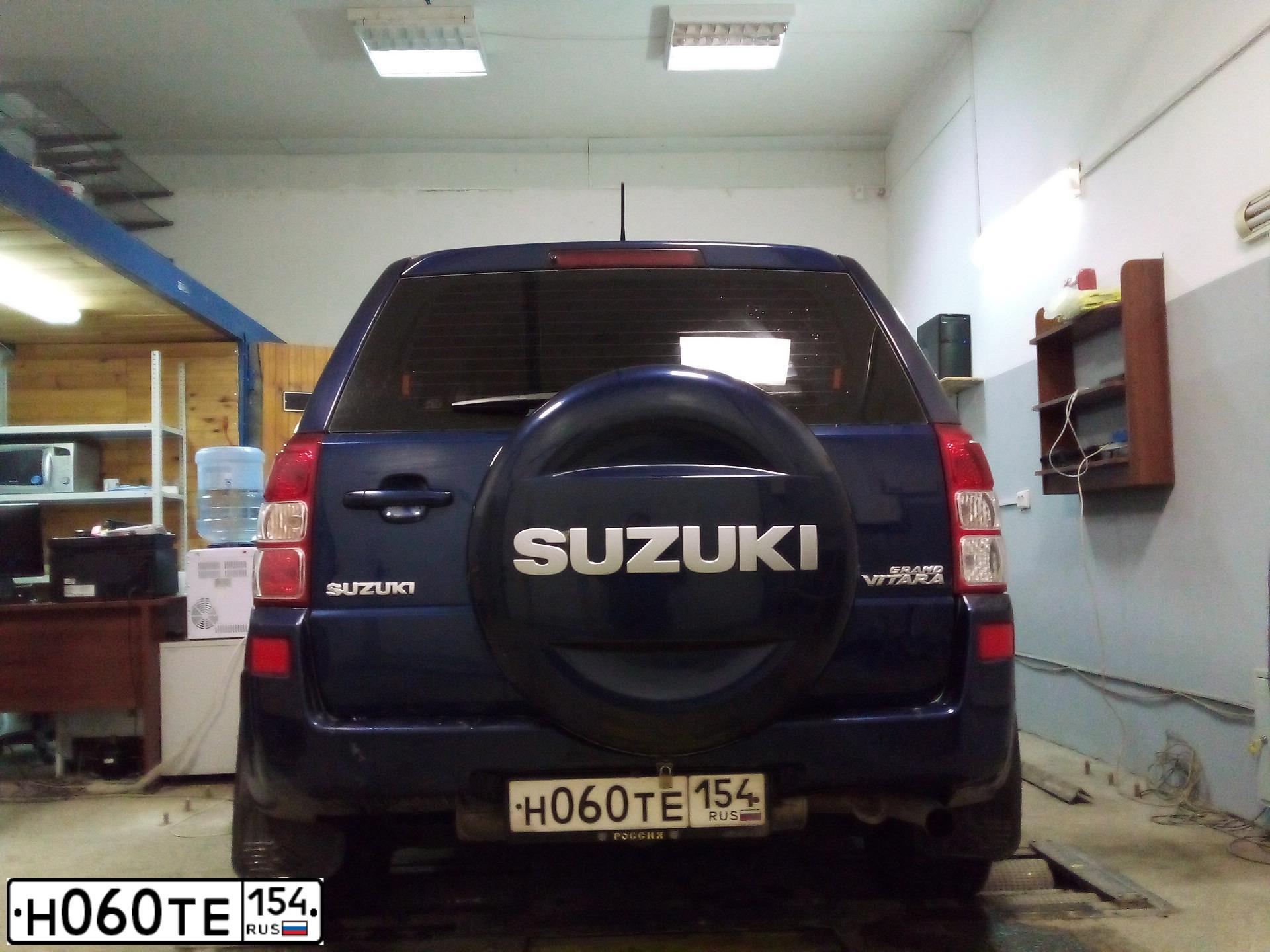 Фото автомобиля SUZUKI /GRAND/ VITARA, 2008 — госномер Н060ТЕ154. Цвет: СИНИЙ