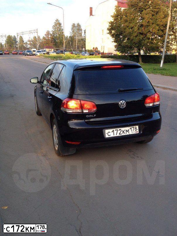 Фото автомобиля VOLKSWAGEN GOLF, 2010 — госномер Р477ТК178. Цвет: ЧЕРНЫЙ