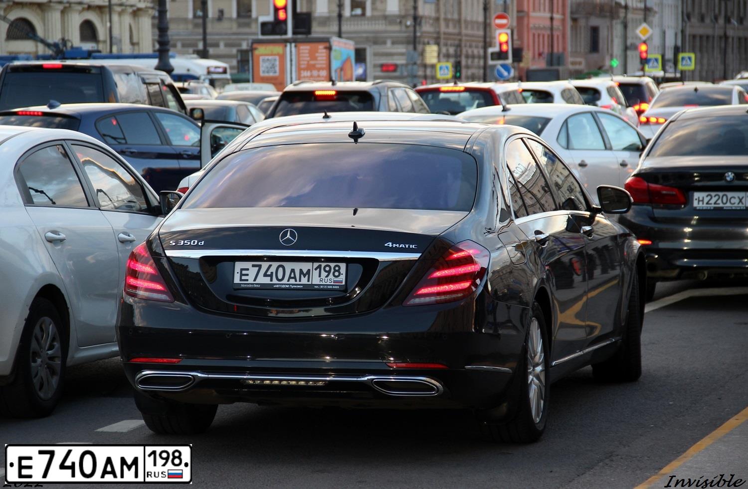 Фото автомобиля МЕРСЕДЕС-БЕНЦ S 350 D 4MATIC, 2019 — госномер Х891НМ73. Цвет: ЧЕРНЫЙ