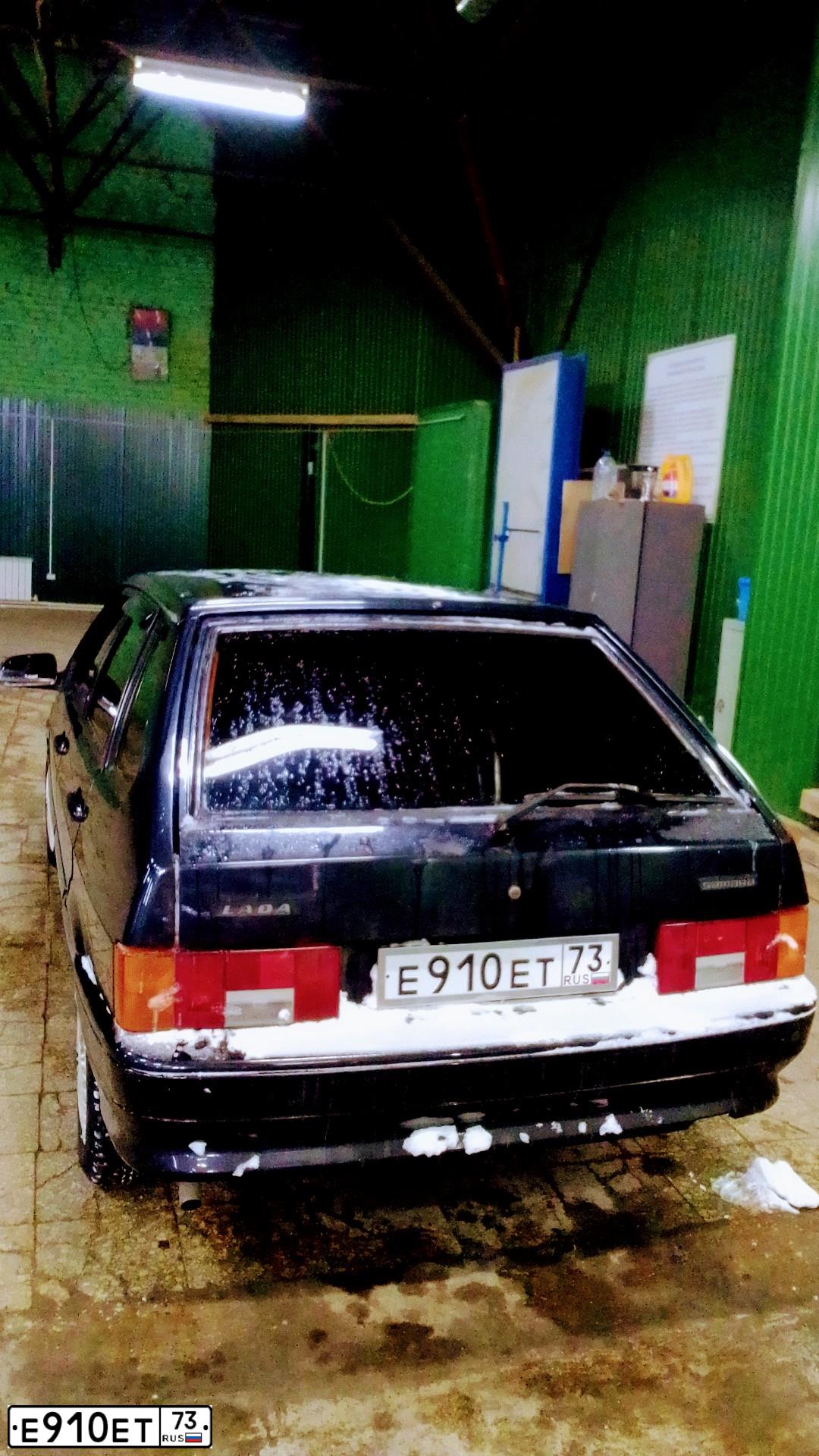 Фото автомобиля LADA 2114 SAMARA, 2009 — госномер Е910ЕТ73. Цвет: ГРАФИТОВЫЙ МЕТАЛЛИК