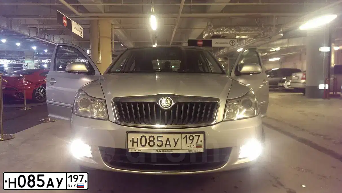 Фото автомобиля SKODA OCTAVIA, 2010 — госномер М274УС152. Цвет: Серебристый