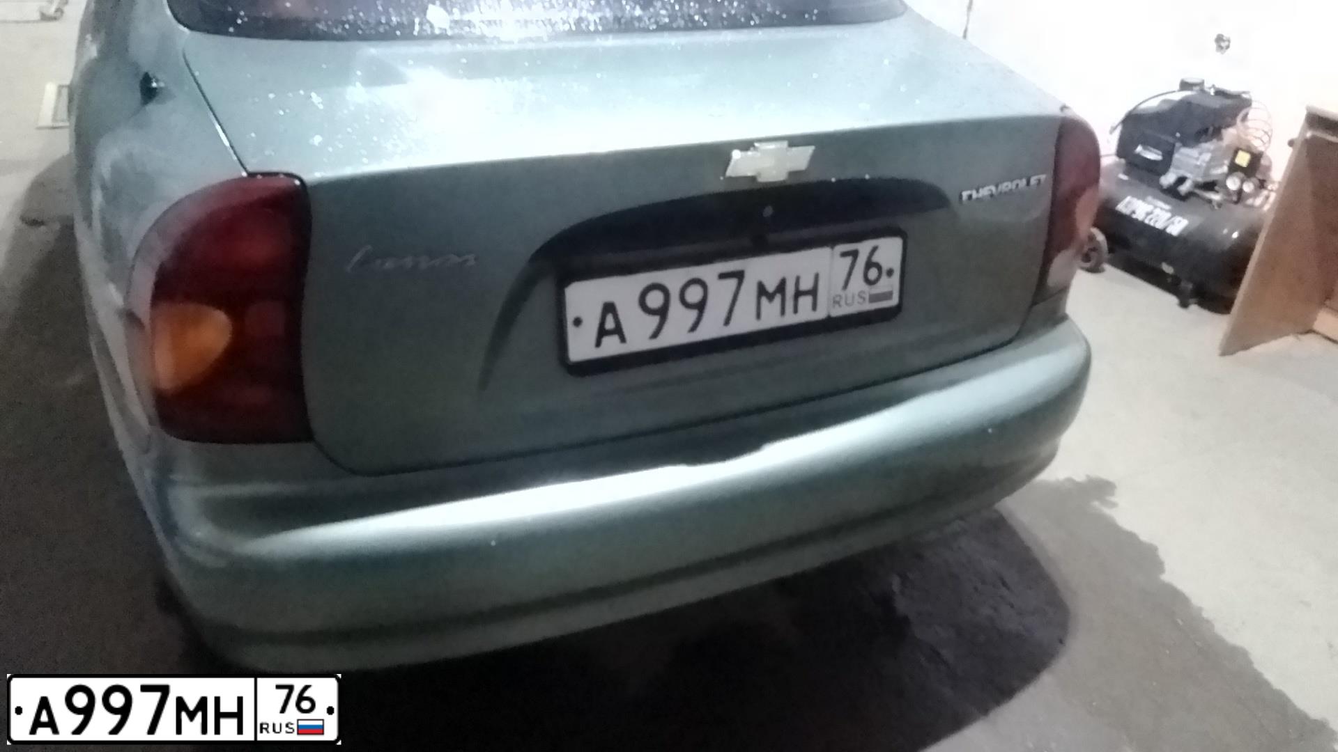 Фото автомобиля ZAZ LANOS, 2006 — госномер А997МН76. Цвет: СЕРО-ЗЕЛЕНЫЙ