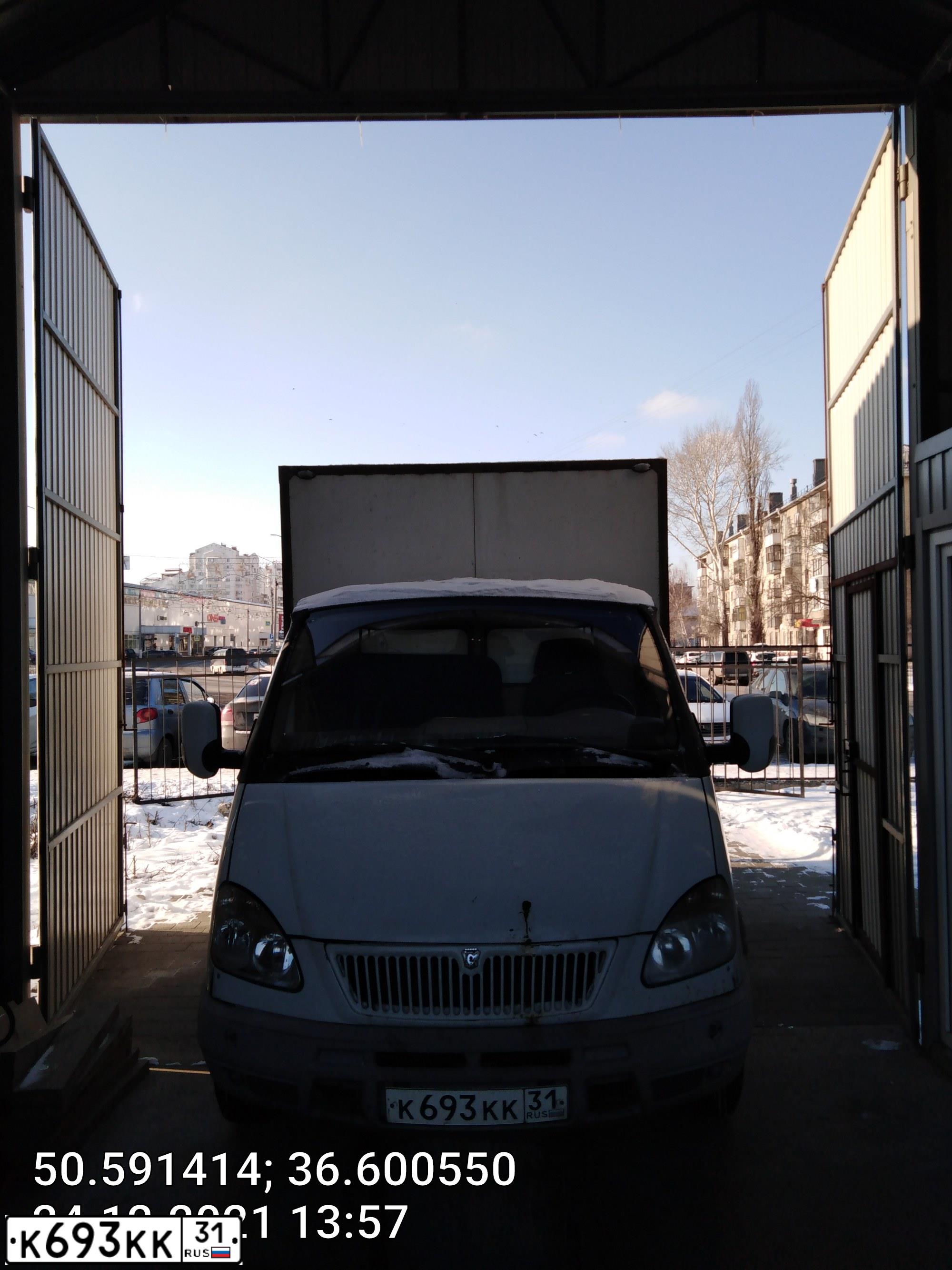 Фото автомобиля GAZ 3302 EL, 2008 — госномер К693КК31. Цвет: Белый