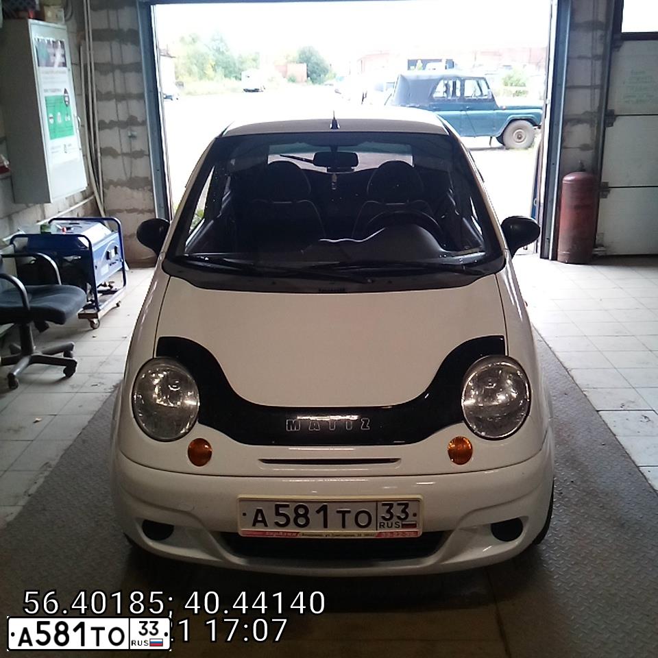 Фото автомобиля DAEWOO MATIZ, 2010 — госномер Т457СЕ152. Цвет: Белый