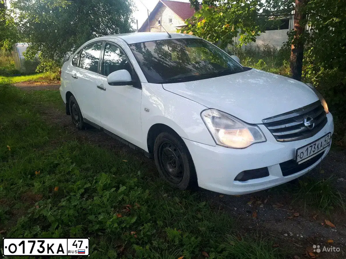 Фото автомобиля NISSAN ALMERA /AVTOVAZ/, 2014 — госномер Р433ТУ60. Цвет: Белый