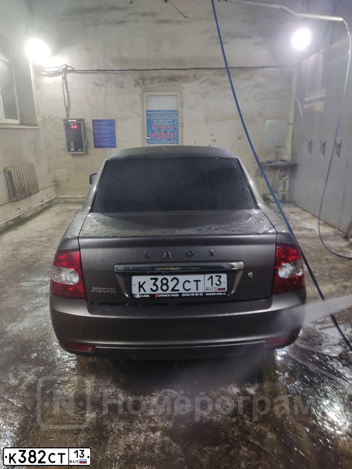 Фото автомобиля LADA 2170 PRIORA, 2018 — госномер К382СТ13. Цвет: ЗОЛОТИСТО-КОРИЧНЕВЫЙ